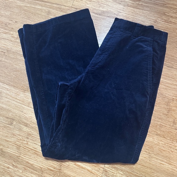 Uniqlo Wide Navy Corduroy Pants - Picture 1 of 4
